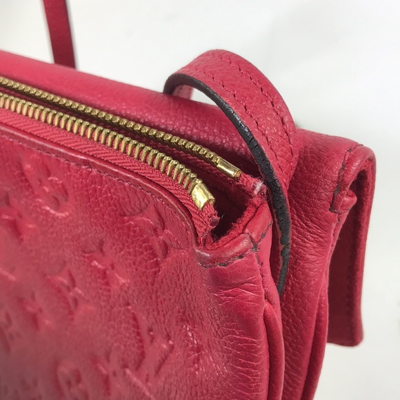 π RARE π LOUIS VUITTON LEATHER PINK CROSSBODY TWICE - Picture 8 of 16